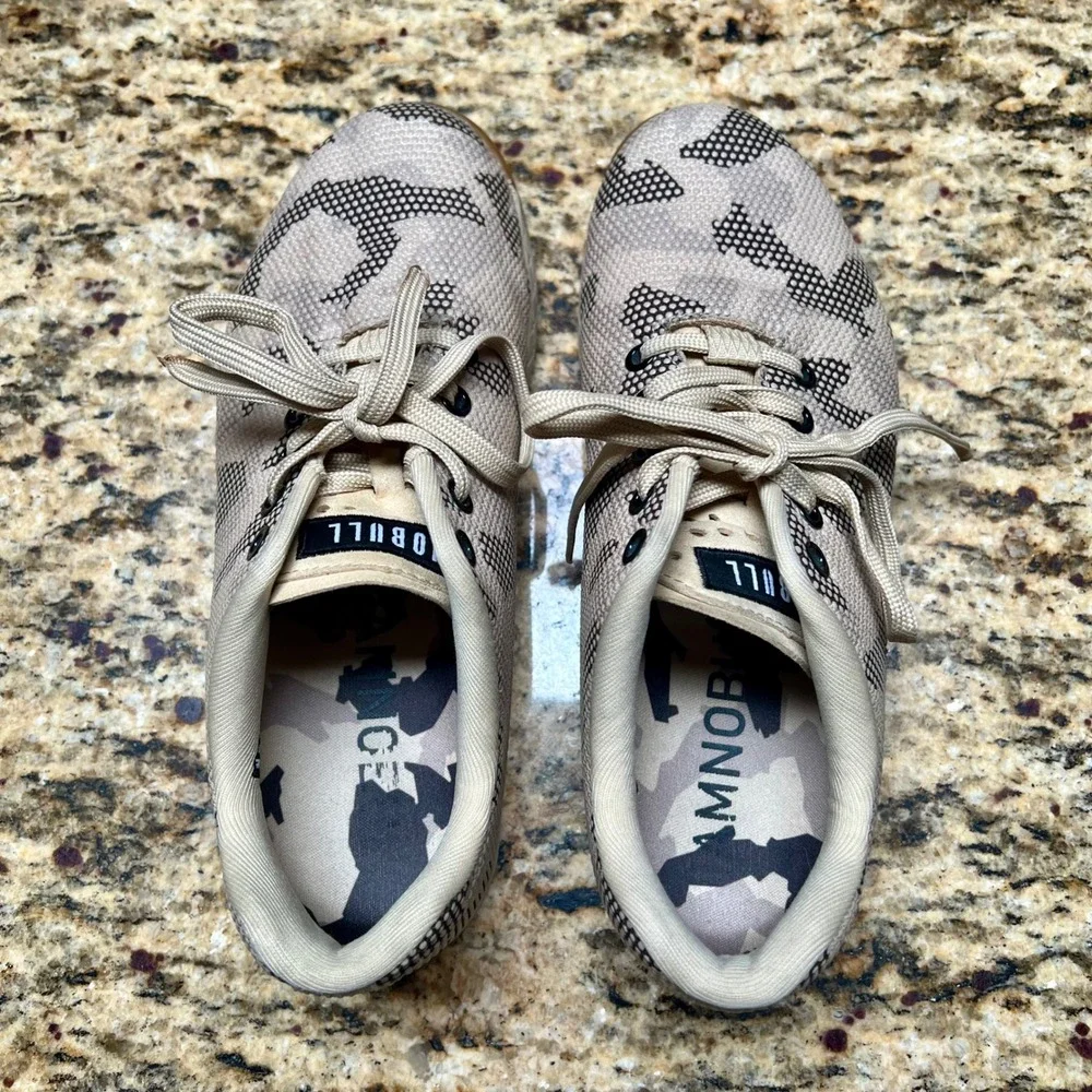 NOBULL Sand‎ Camo SuperFabric Trainer Shoes Womens 8.5 Mens 7 Low Top Sneaker
